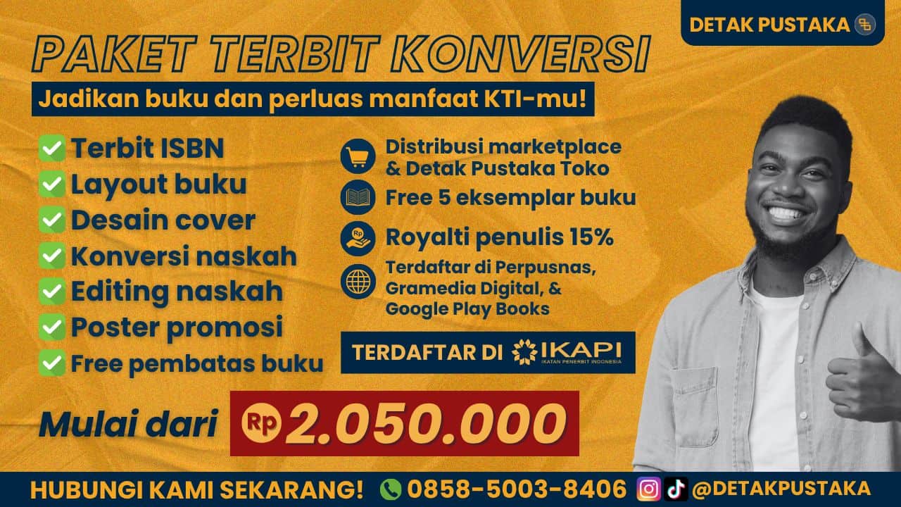 Jasa Konversi KTI Menjadi Buku Ber-ISBN Murah, Proses Cepat dan Profesional