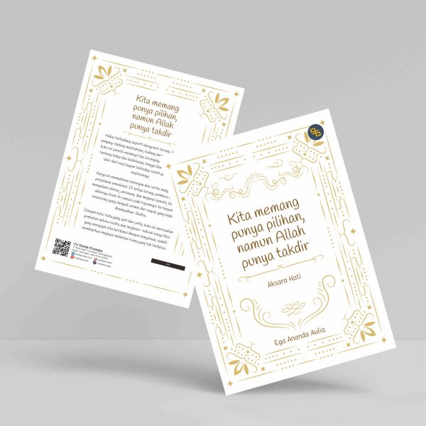 Buku Kita Memang Punya Pilihan, Namun Allah Punya Takdir